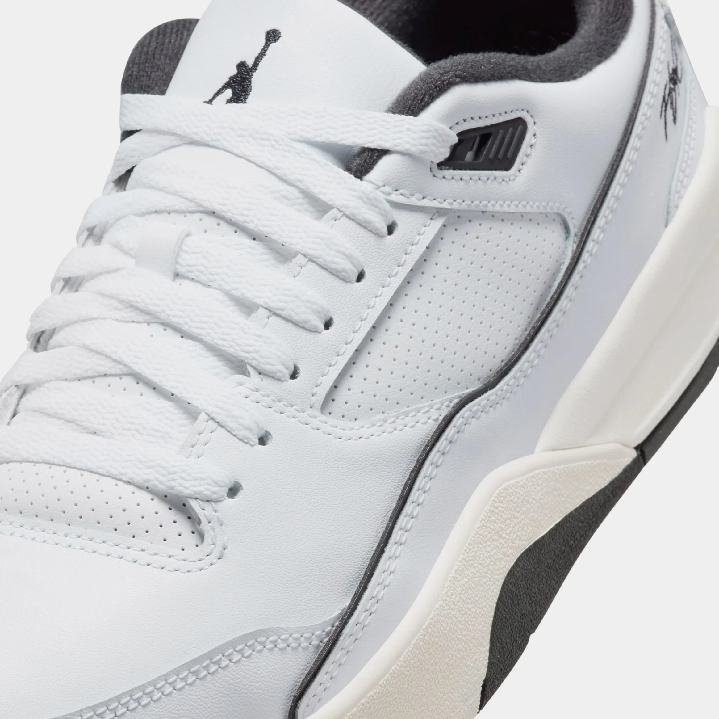 Flight Court Mens Lifestyle Shoes (White/Black/Sail) Free Shipping