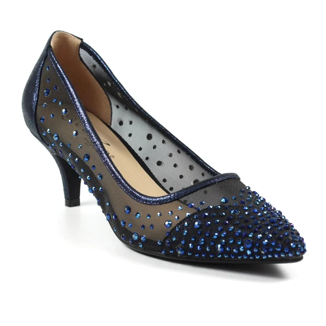 FLR559 - 'Alisha' Mesh Court - Navy