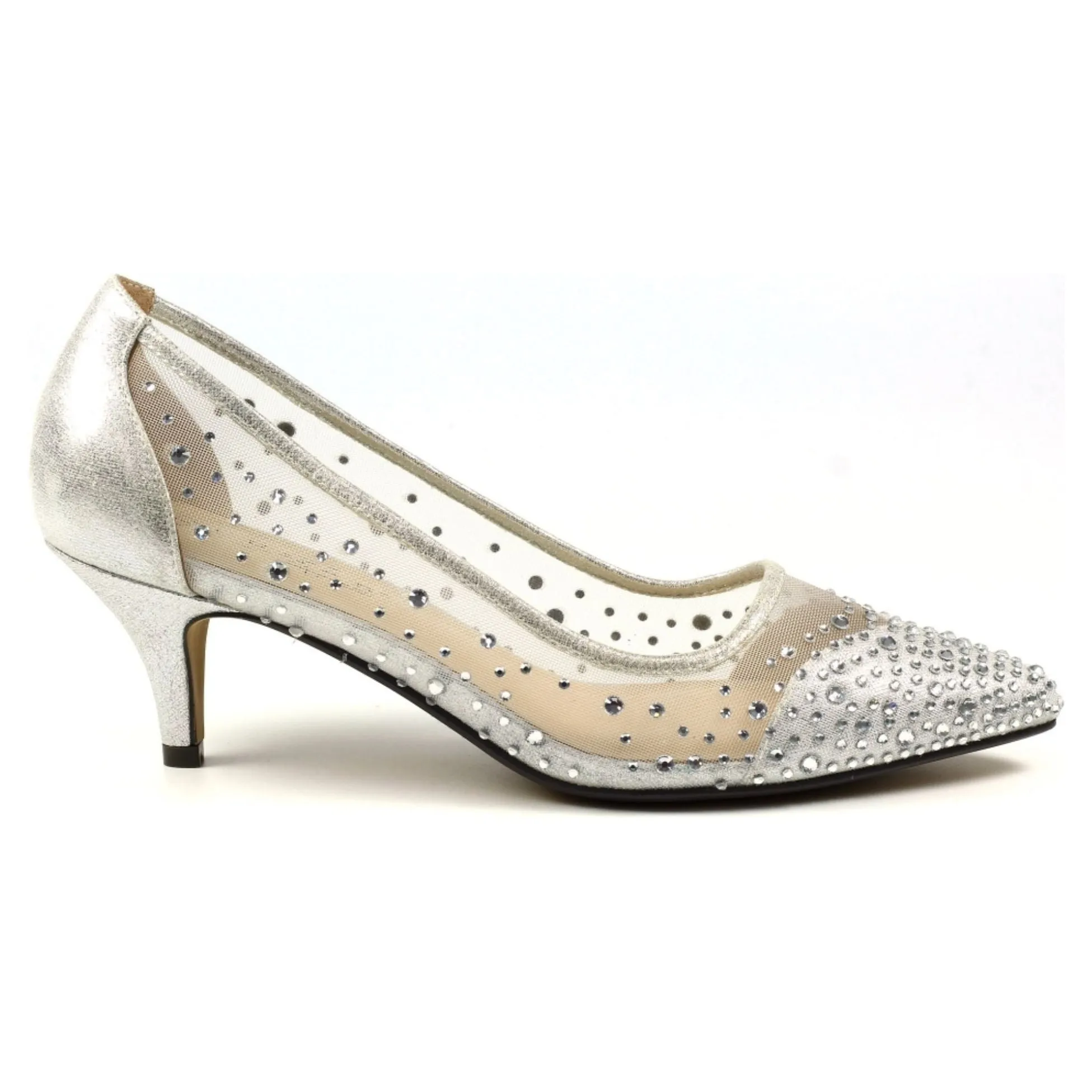FLR559 - 'Alisha' Mesh Court - Silver