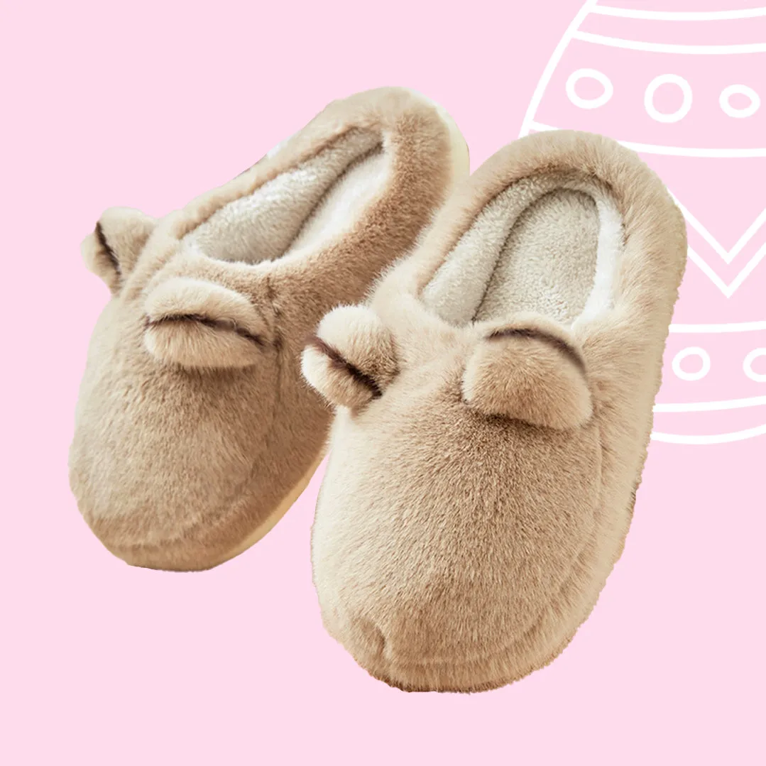Fluffy Bunny Slippers