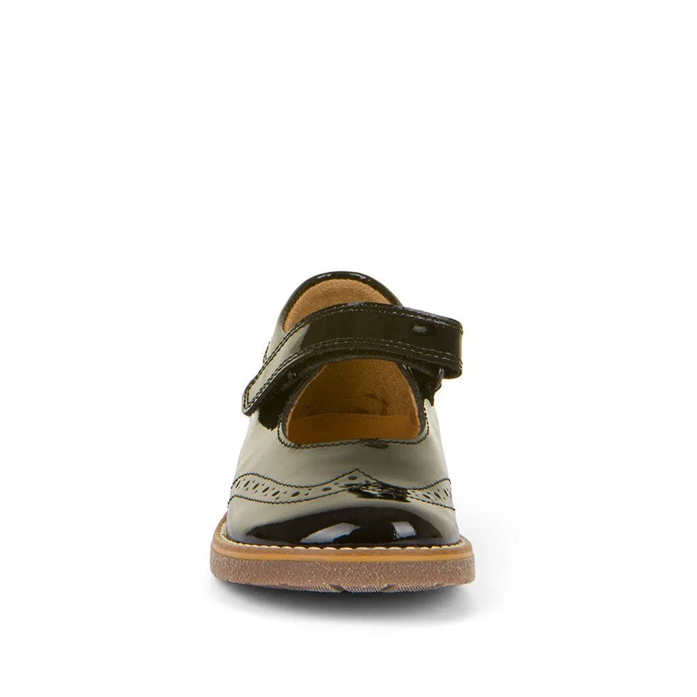 Froddo: Ella Mary Jane School Shoes - Black Patent