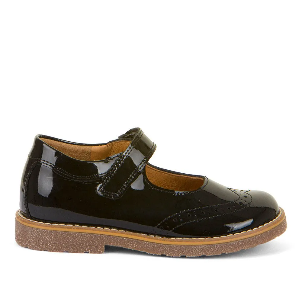 Froddo: Ella Mary Jane School Shoes - Black Patent