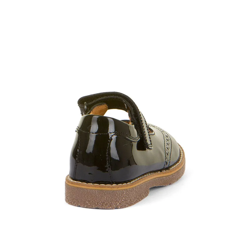 Froddo: Ella Mary Jane School Shoes - Black Patent