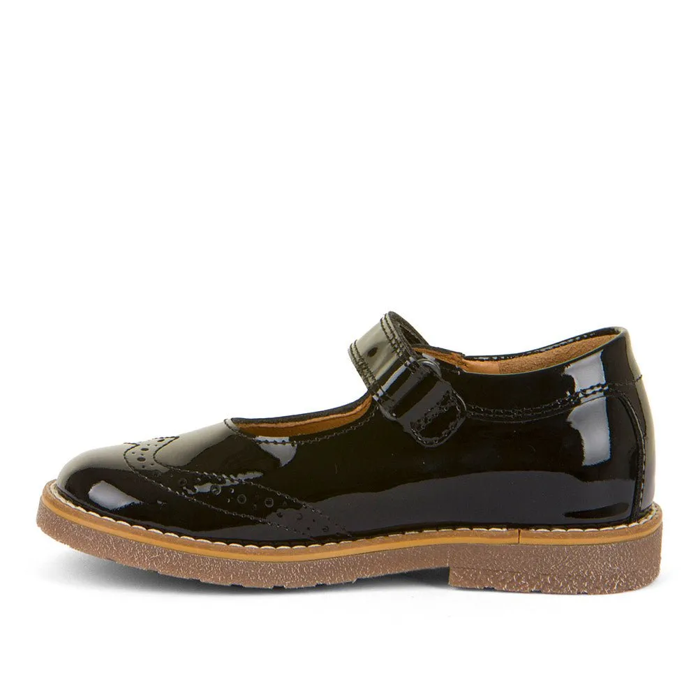 Froddo: Ella Mary Jane School Shoes - Black Patent