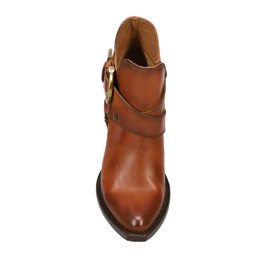 Frye Ladies Sacha Multi Strap Caramel Leather Booties FR41351-CARA