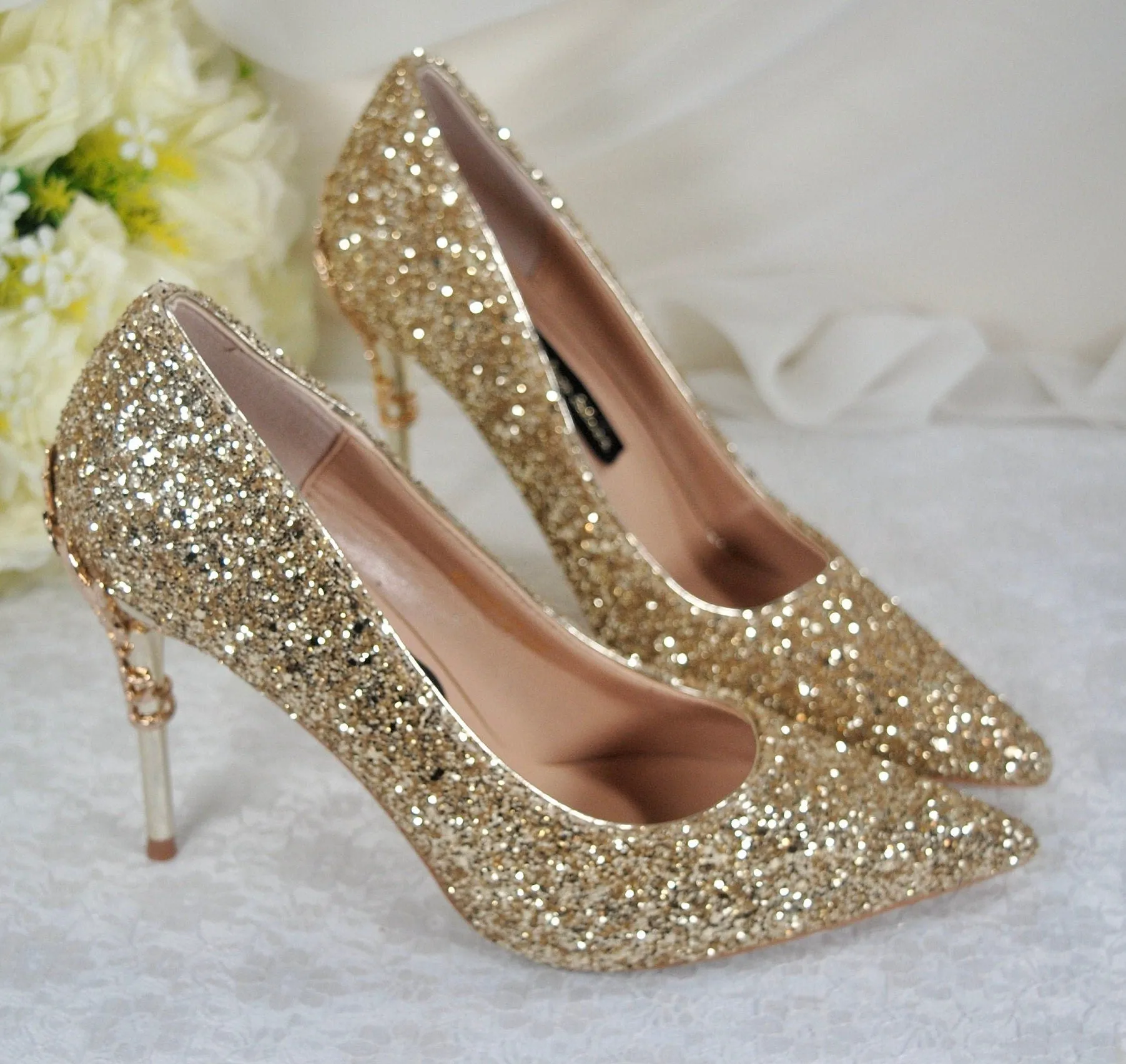 Glitter Filigree Heels | Other Colours