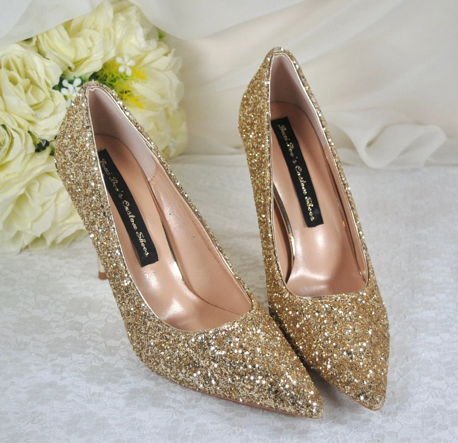 Glitter Filigree Heels | Other Colours
