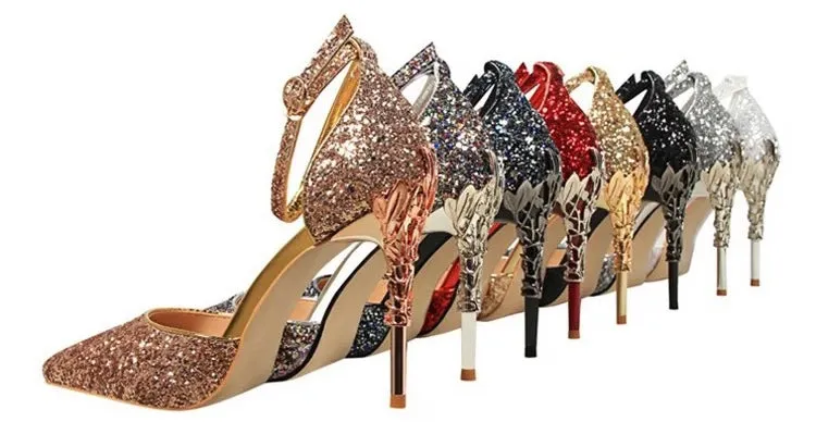 Glitter Filigree Heels | Other Colours