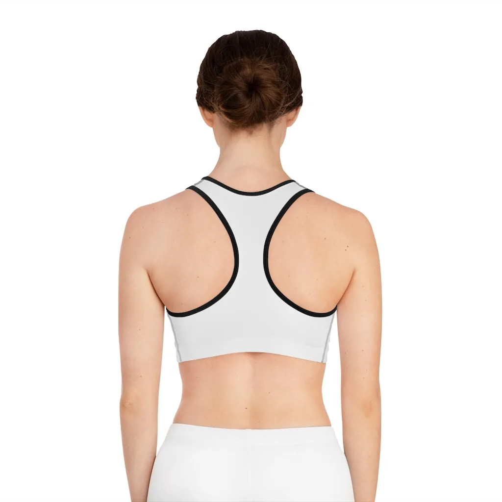 Grey Kitty Sports Bra (AOP)