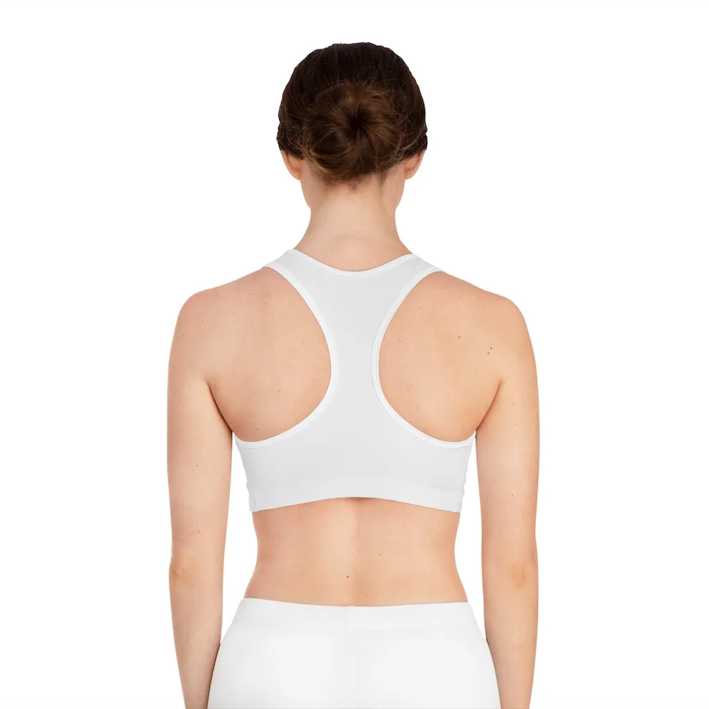 Grey Kitty Sports Bra (AOP)