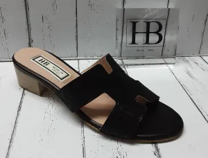 HB Italia - 62 - BLACK VARANUS 5598 - T.40 - SLIP ON MULE