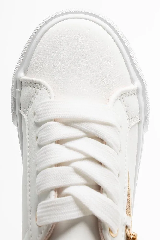 Heart Charm Sneaker White