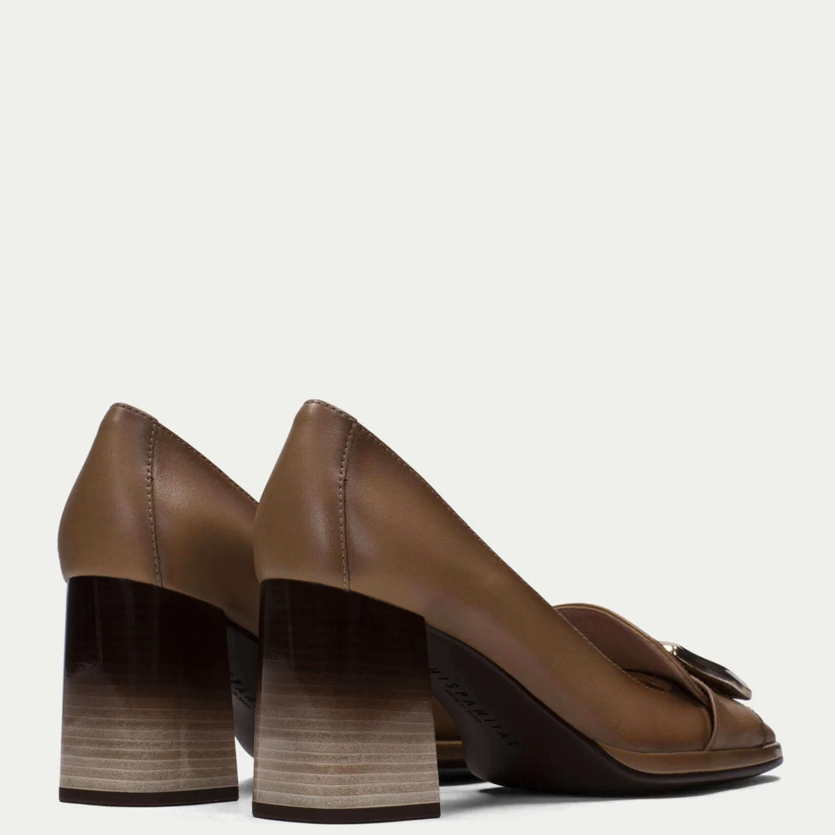 Hispanitas Brown Leather High Heeled Shoes