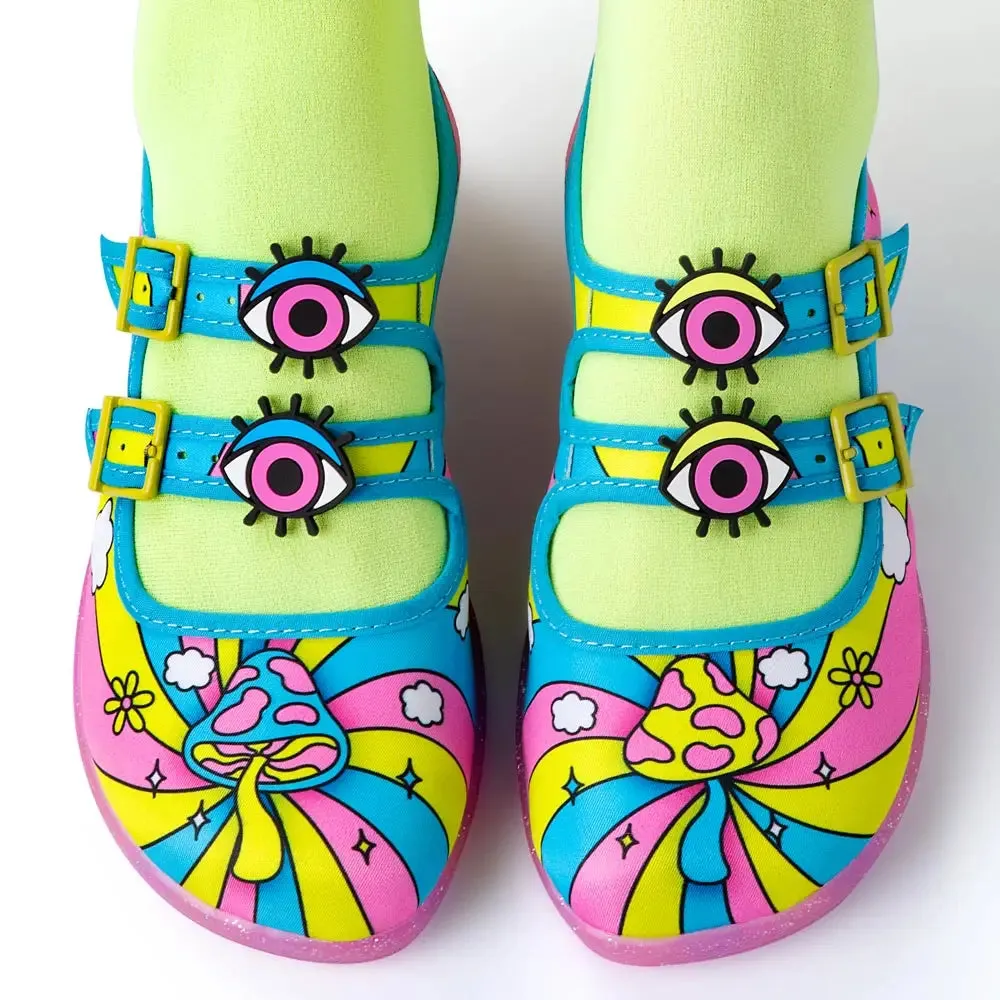 Hot Chocolate Trippy Daze Mary Jane Flats
