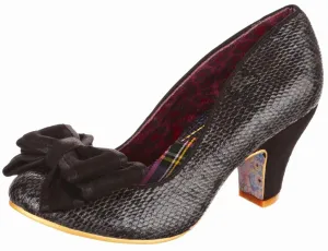 Irregular Choice Ban Joe Black Sanke Womens Court Shoes Heels