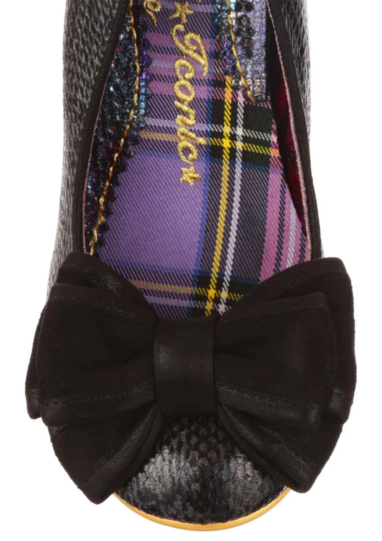 Irregular Choice Ban Joe Black Sanke Womens Court Shoes Heels