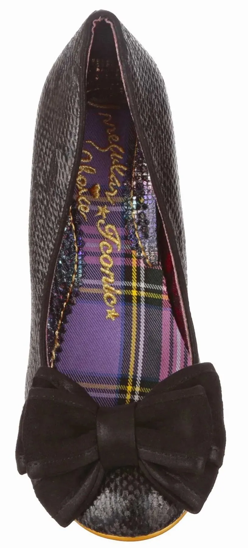 Irregular Choice Ban Joe Black Sanke Womens Court Shoes Heels
