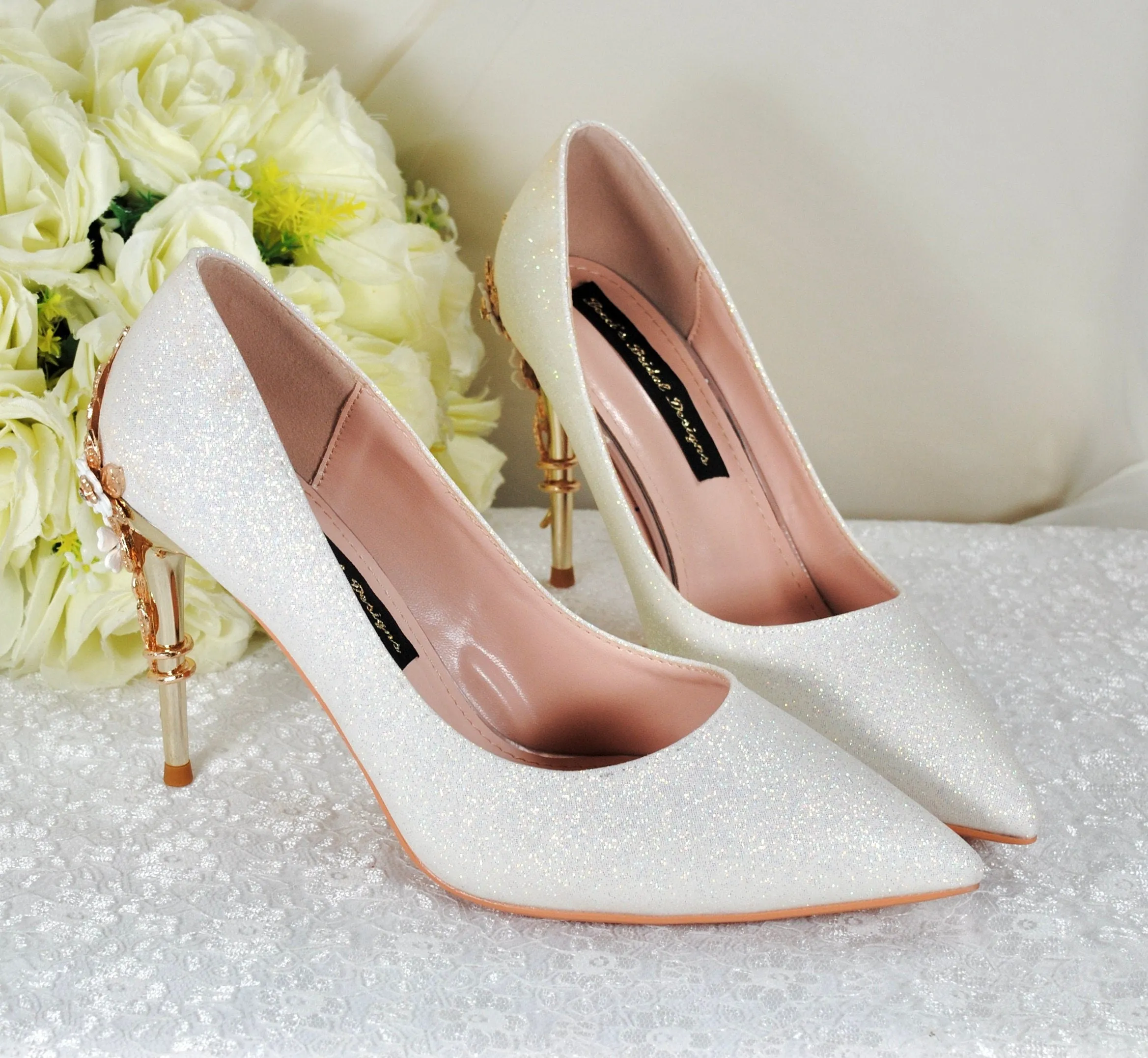 Ivory Glitter with CHERRY BLOSSOM