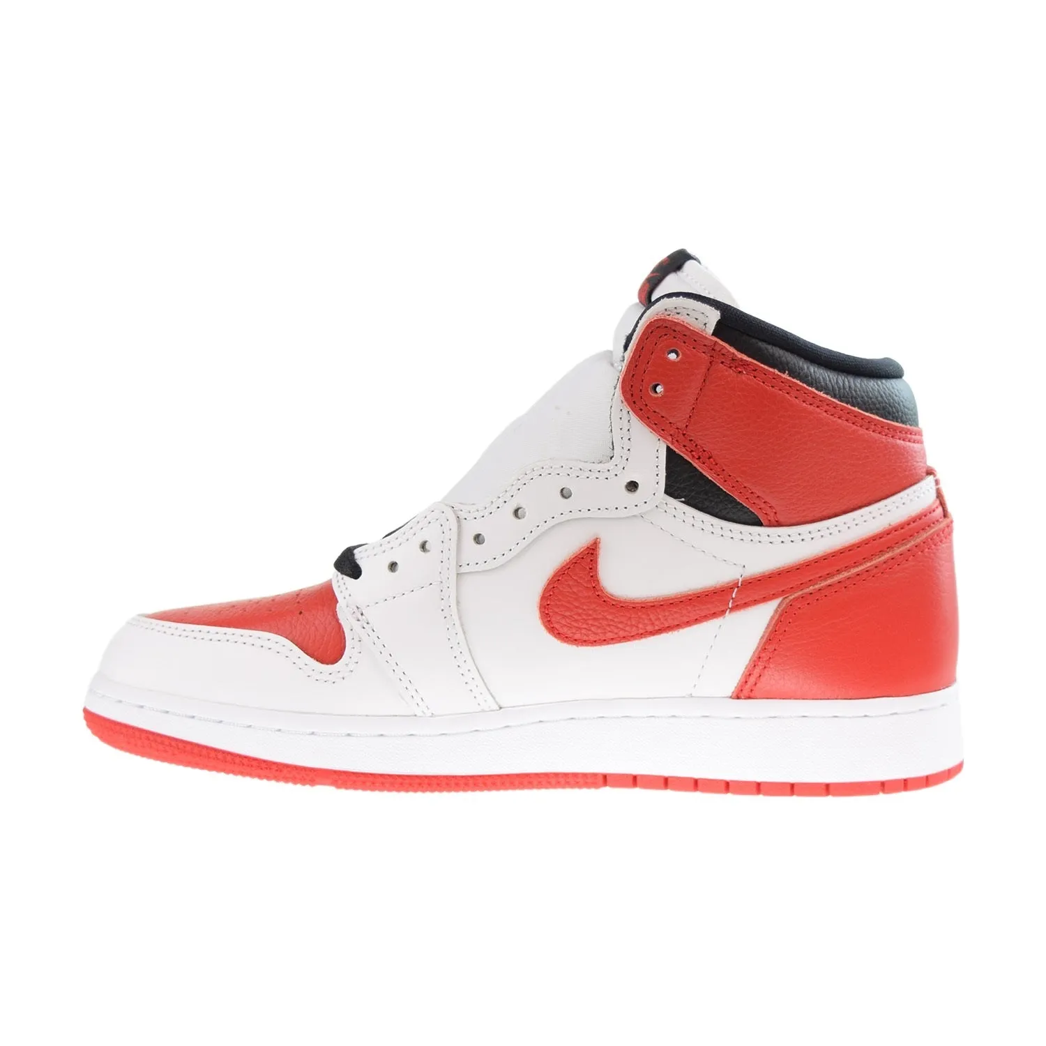 Jordan 1 Retro High (GS) Big Kids Shoes White-University Red
