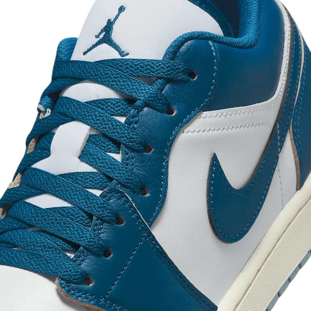 Jordan - Men's Air Jordan 1 Low SE 'Industrial Blue' - White / Industrial Blue / Blue Grey / Sail
