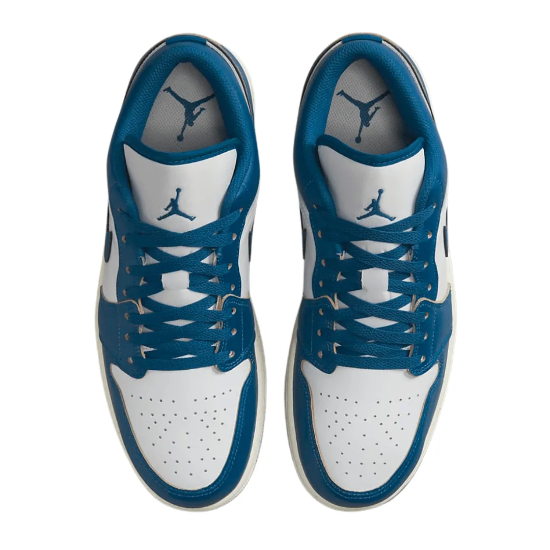 Jordan - Men's Air Jordan 1 Low SE 'Industrial Blue' - White / Industrial Blue / Blue Grey / Sail
