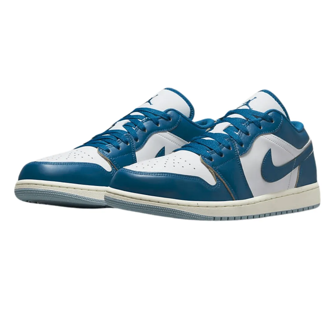 Jordan - Men's Air Jordan 1 Low SE 'Industrial Blue' - White / Industrial Blue / Blue Grey / Sail