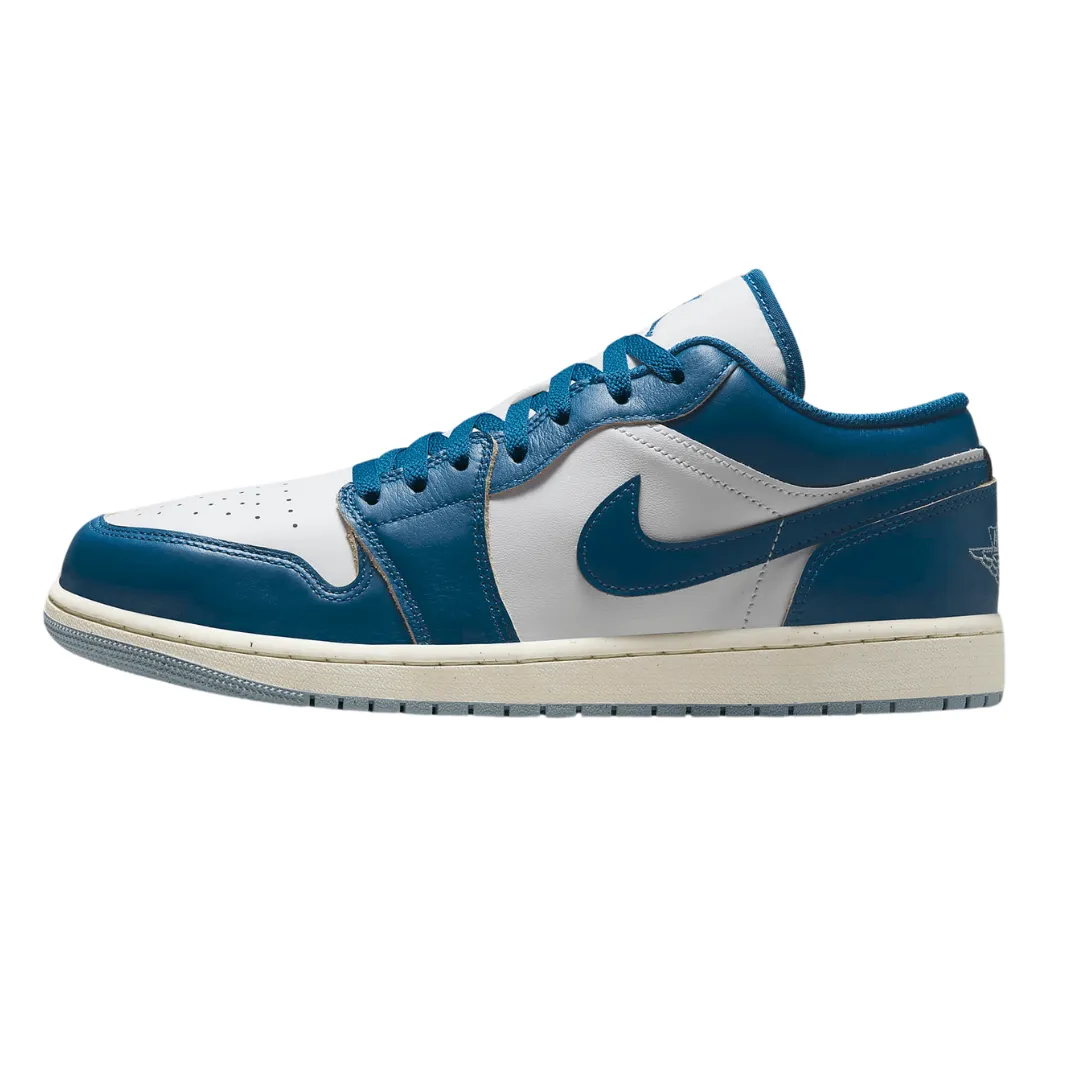 Jordan - Men's Air Jordan 1 Low SE 'Industrial Blue' - White / Industrial Blue / Blue Grey / Sail