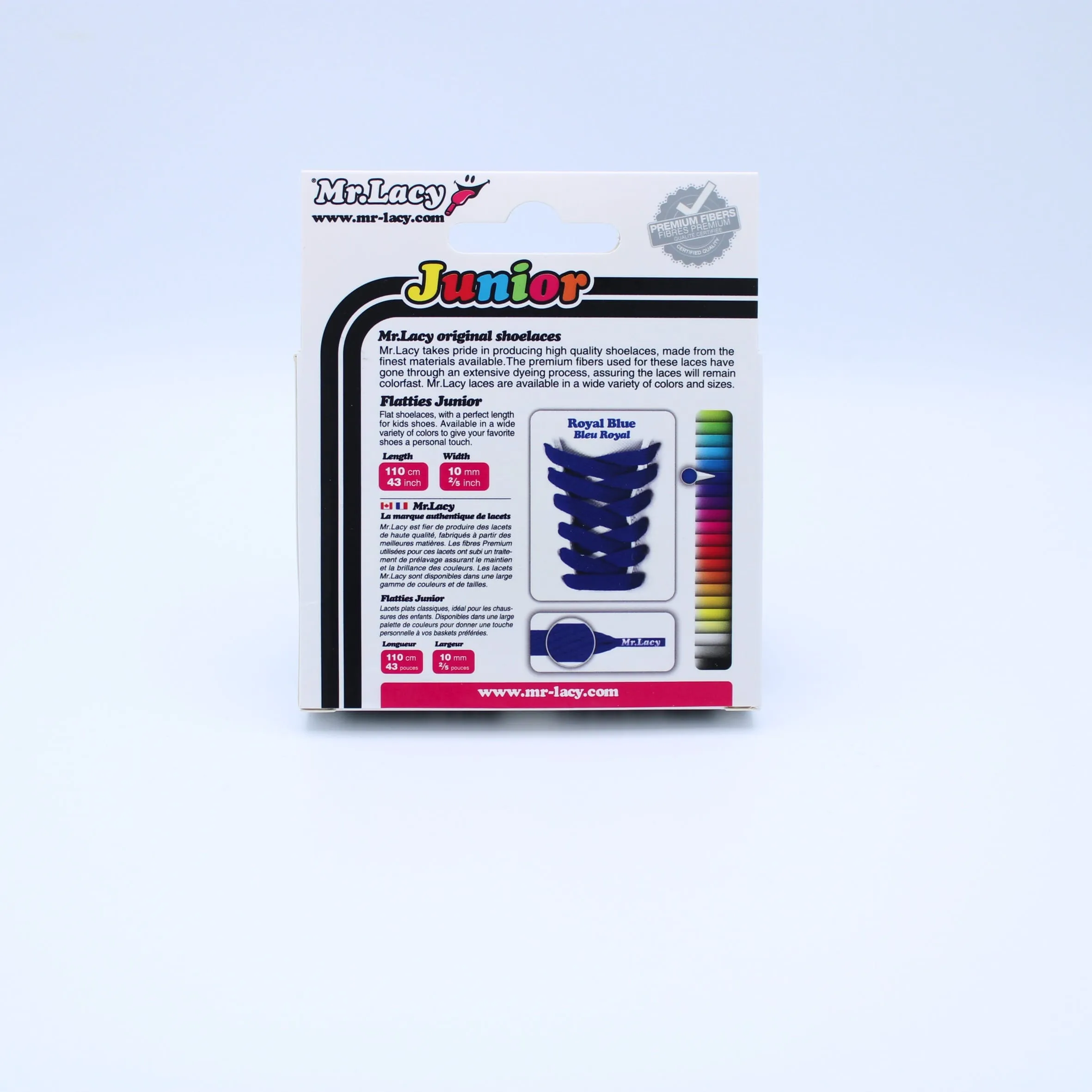 Junior Flatties Shoelaces · Royal Blue