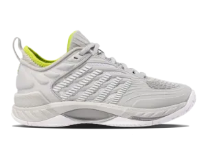 K-Swiss Women's Hypercourt Supreme 2 Gray Violet White Lime Green Shoes