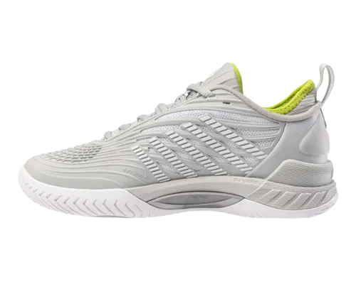 K-Swiss Women's Hypercourt Supreme 2 Gray Violet White Lime Green Shoes