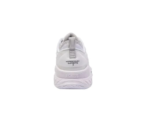 K-Swiss Women's Hypercourt Supreme 2 White Vapor Blue Black Shoes