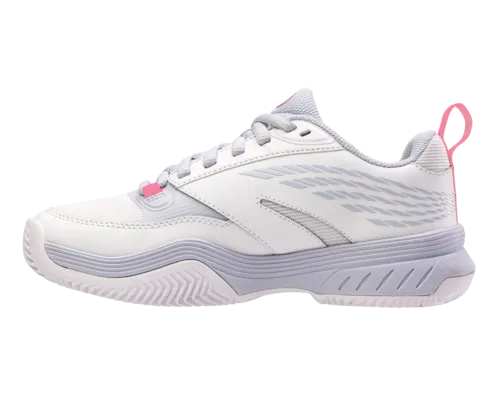 K-Swiss Women's Speedex Padel White Arctic Ice Neon Pink Shoes