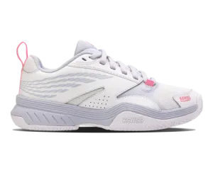 K-Swiss Women's Speedex Padel White Arctic Ice Neon Pink Shoes