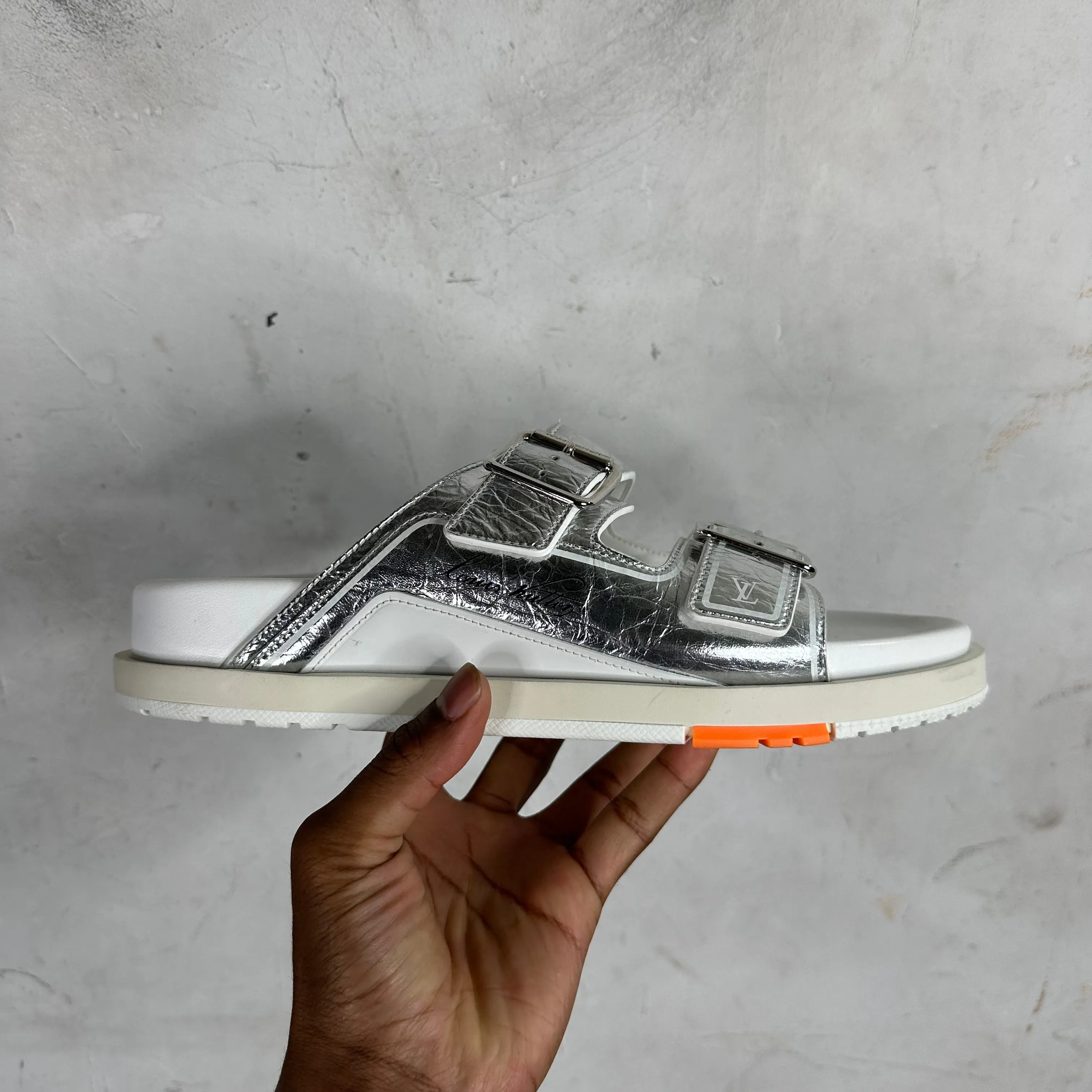 Louis Vuitton Metallic Trainer Mule