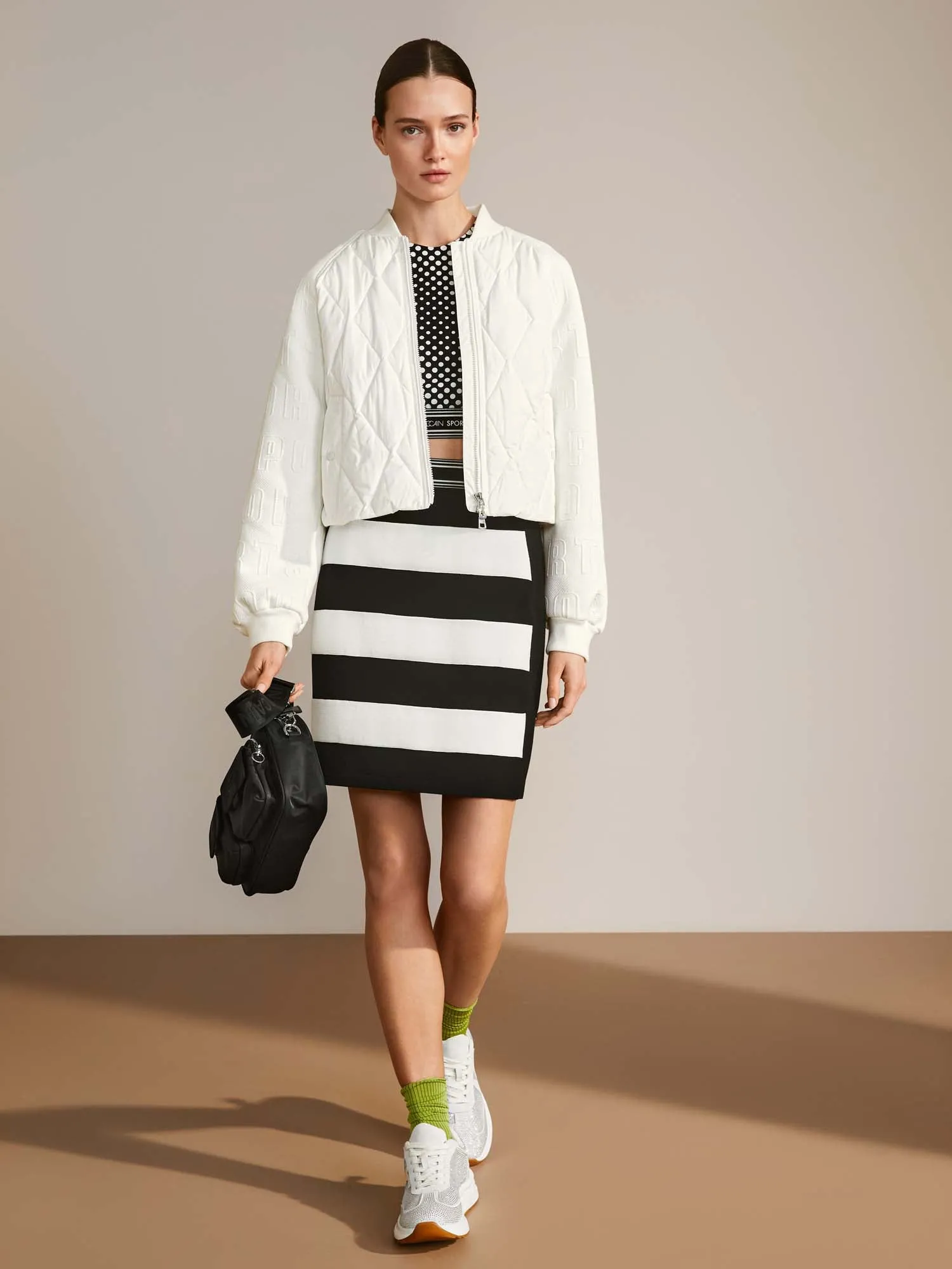 Marc Cain Sports Knitted Striped Skirt