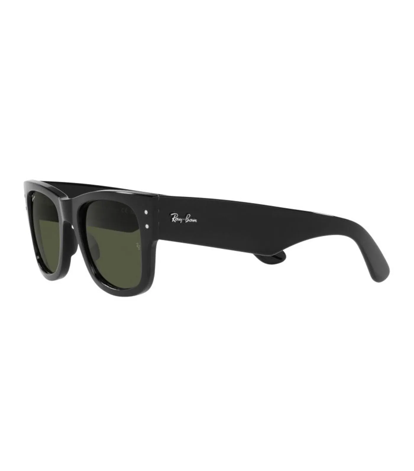 Mega Wayfarer Sunglasses 52 Black