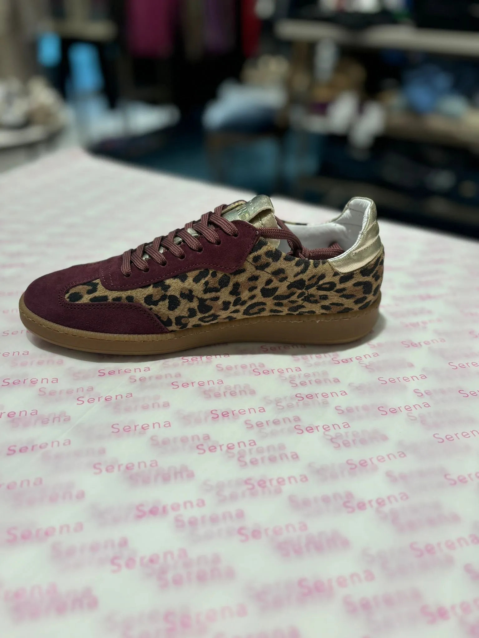 Meline Leopard Trainers
