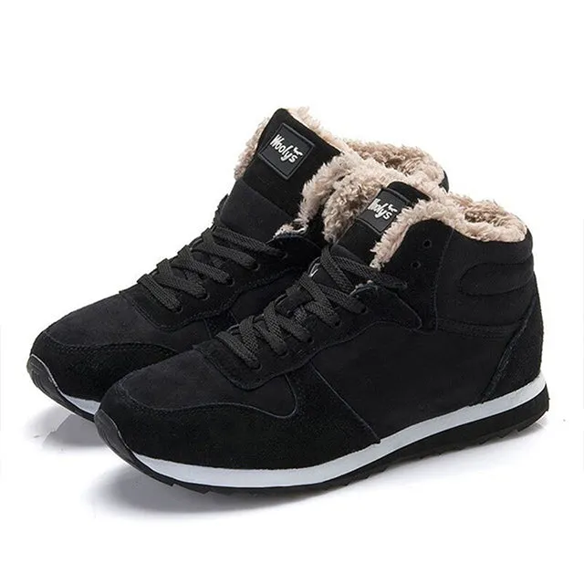 Men Ankle Boots Warm  LAKESHI
