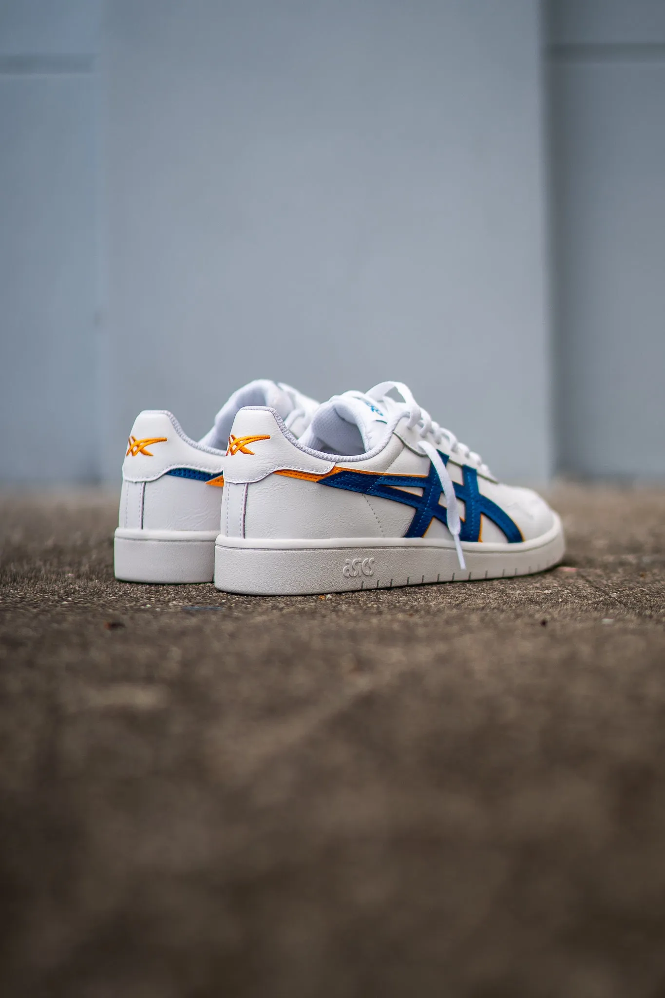Mens Asics Japan S (White/Lake Drive/Citrus)