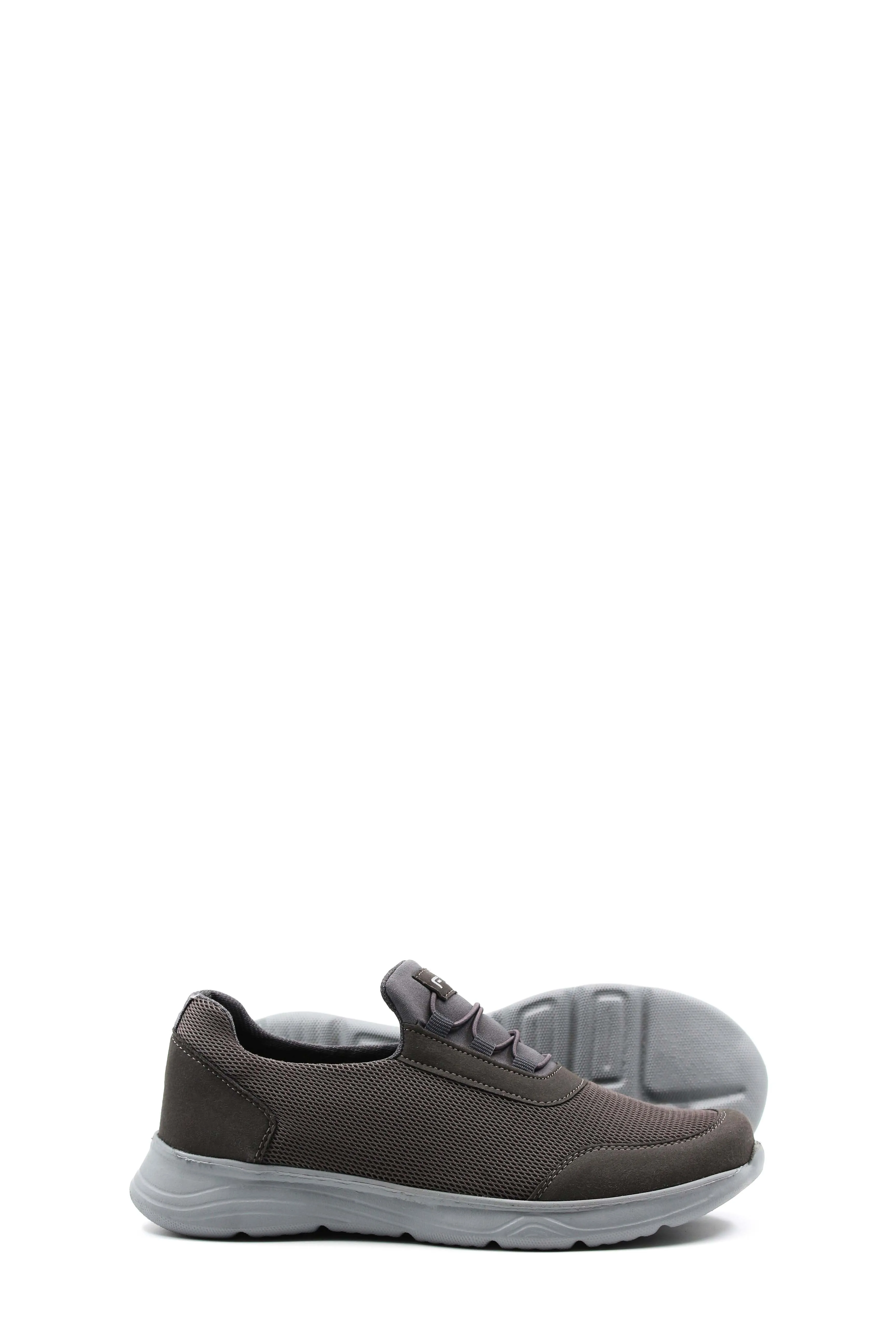 Men's Grey Slip-On Walking Shoes - Wessi