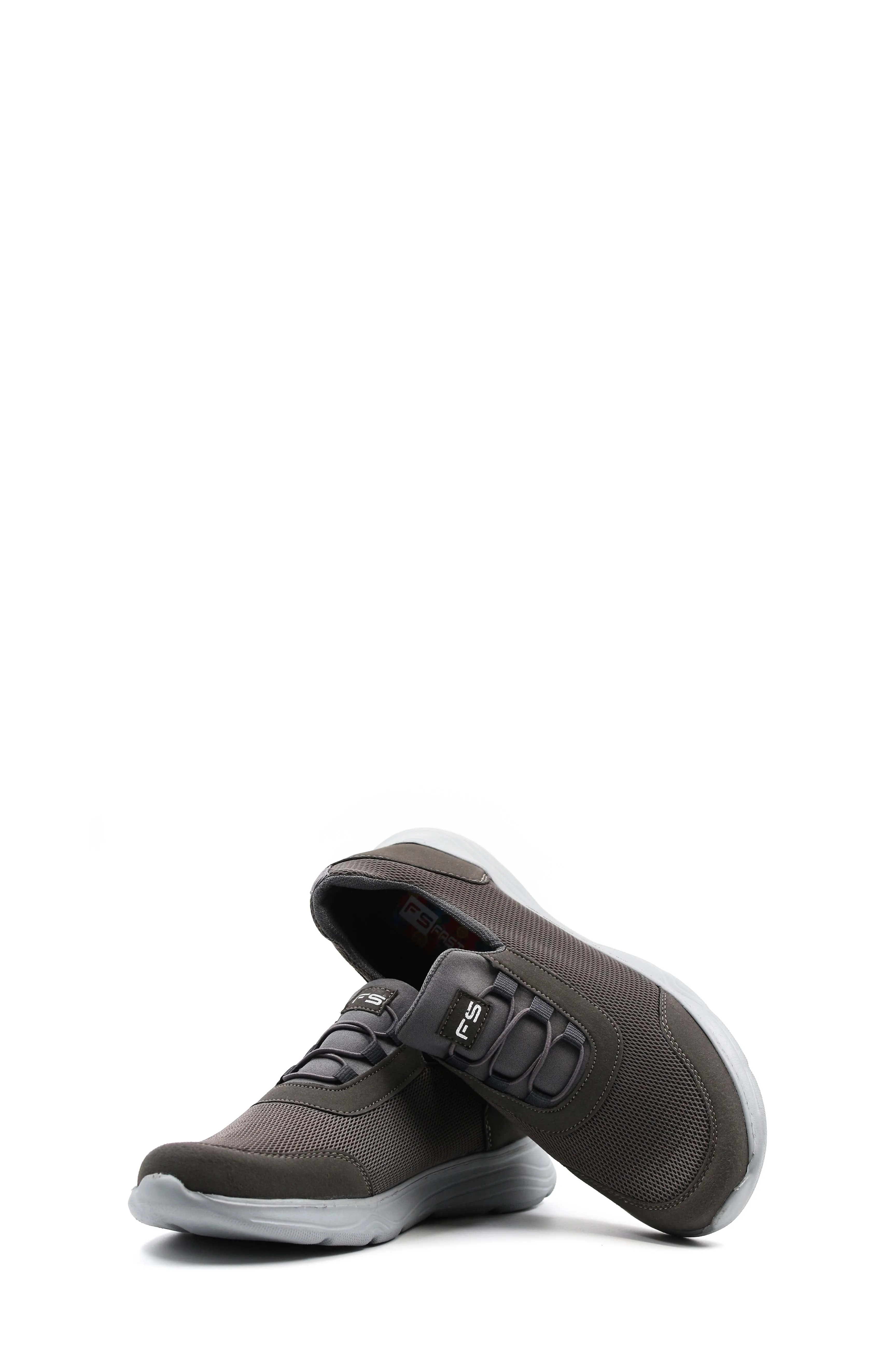 Men's Grey Slip-On Walking Shoes - Wessi