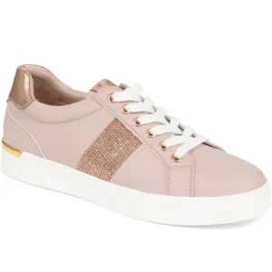 Metallic Accent Lace Up Trainers - BELWBINS39027 / 325 056