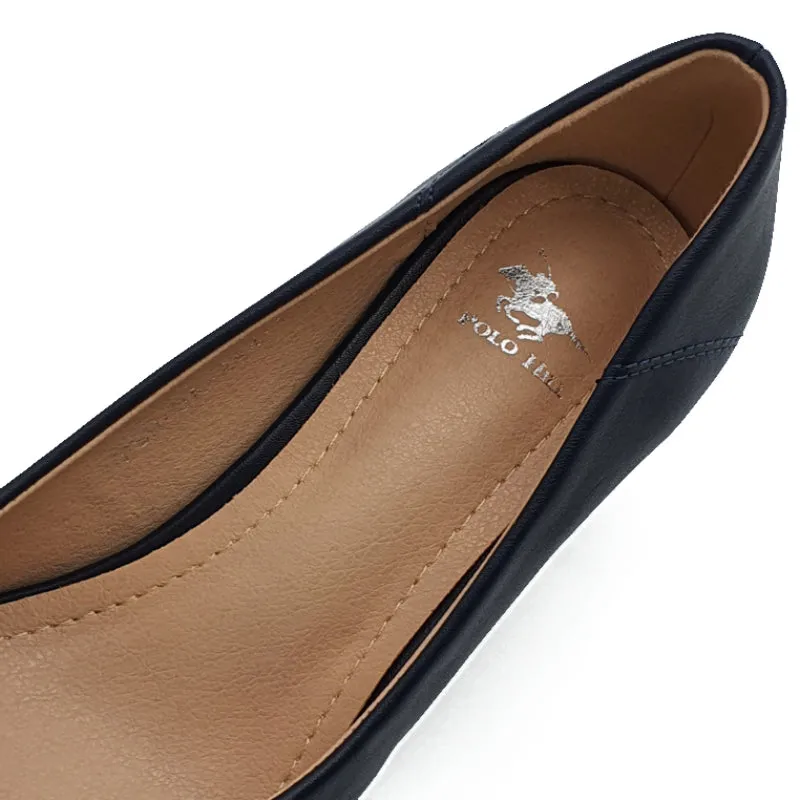 Mid Block Heels Pointed Court Shoes