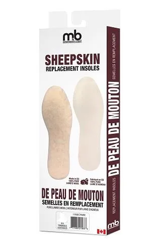Moneysworth & Best Sheepskin Insoles - Women's 9