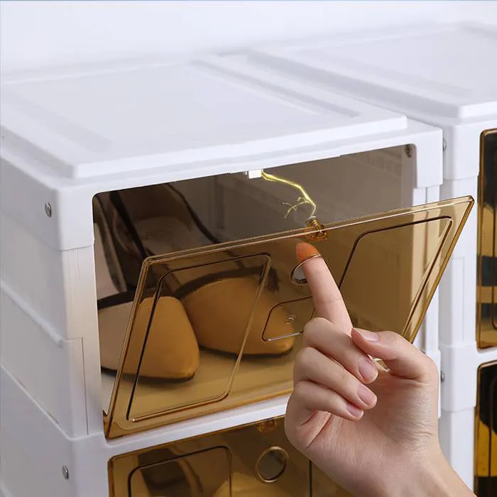 Multi- Layer Foldable Stackable Shoe Rack