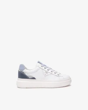 NeroGiardini - E513040D White and Blue Trainer