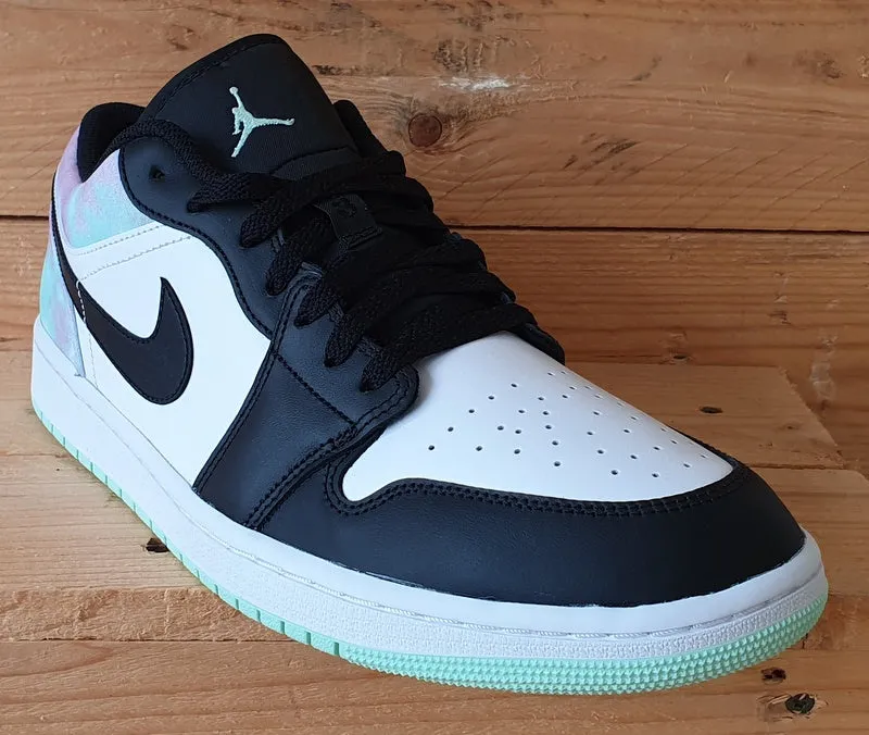 Nike Air Jordan 1 Tie Dye Leather Trainers UK10/US11/EU45 DM1199-100 Black/White