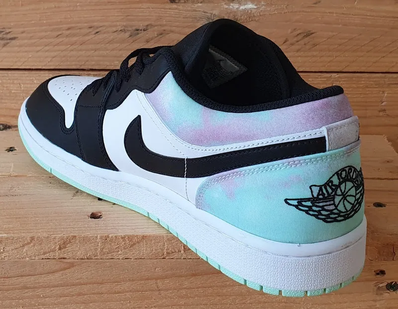 Nike Air Jordan 1 Tie Dye Leather Trainers UK10/US11/EU45 DM1199-100 Black/White