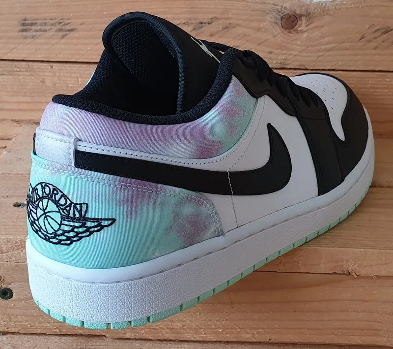 Nike Air Jordan 1 Tie Dye Leather Trainers UK10/US11/EU45 DM1199-100 Black/White