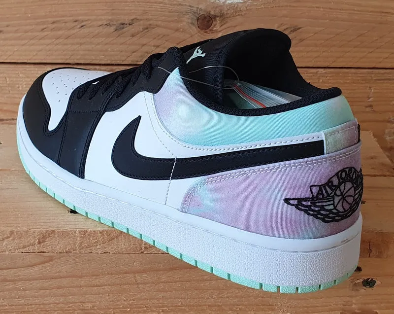 Nike Air Jordan 1 Tie Dye Leather Trainers UK10/US11/EU45 DM1199-100 Black/White